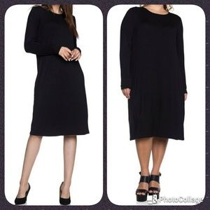 [Last 1!] LAST DAY Black Shift Dress Stretchy